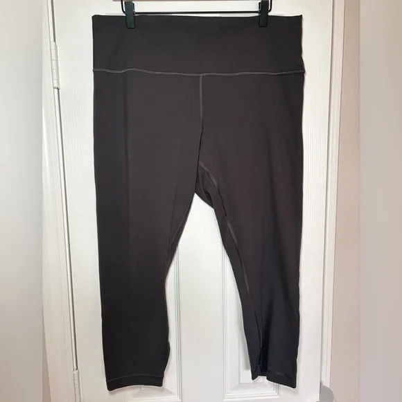 lululemon Wunder Train High-Rise Crop 23” Graphite Grey Size 18 - Picture 3 of 8